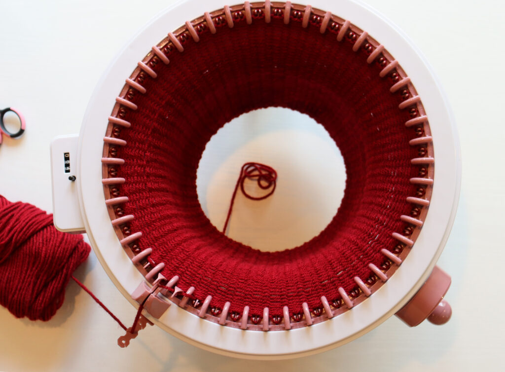 Make a Child-Sized Apple or Pumpkin Hat on the Sentro Knitting Machine!