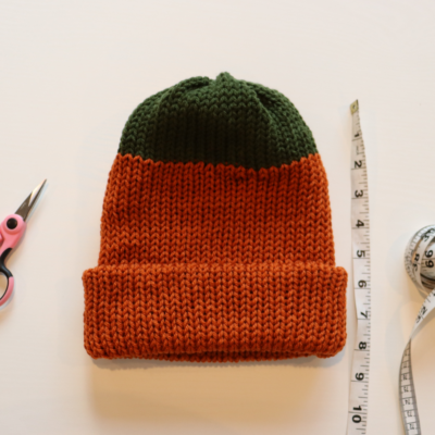 Make a Child-Sized Apple or Pumpkin Hat on the Sentro Knitting Machine!