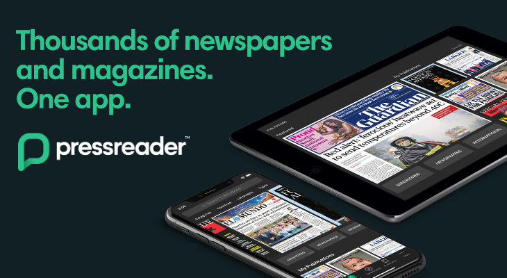 Thousands of newspapers and magazines. One App. Pressreader