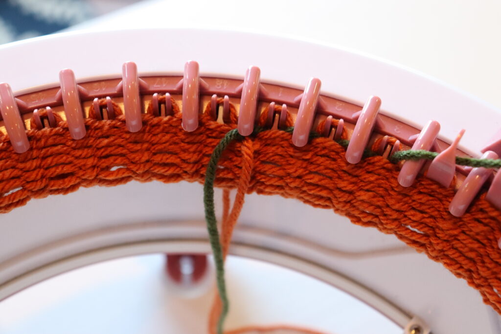 Make a Child-Sized Apple or Pumpkin Hat on the Sentro Knitting Machine!