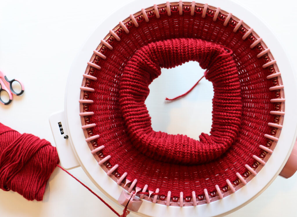 Make a Child-Sized Apple or Pumpkin Hat on the Sentro Knitting Machine!